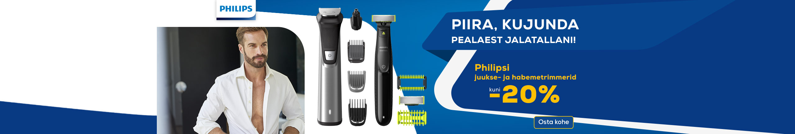 Philipsi juukse- ja habemetrimmerid kuni -20%