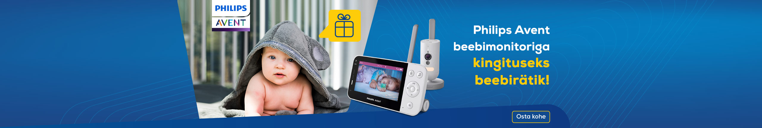 Buy Philips Avent baby monitor and receive a gift!