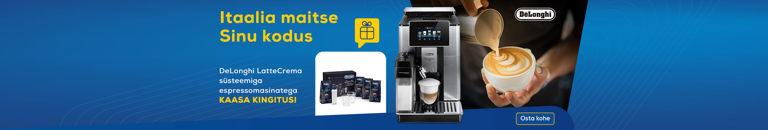 Buy DeLonghi LatteCrema and receive a complimentary gift!