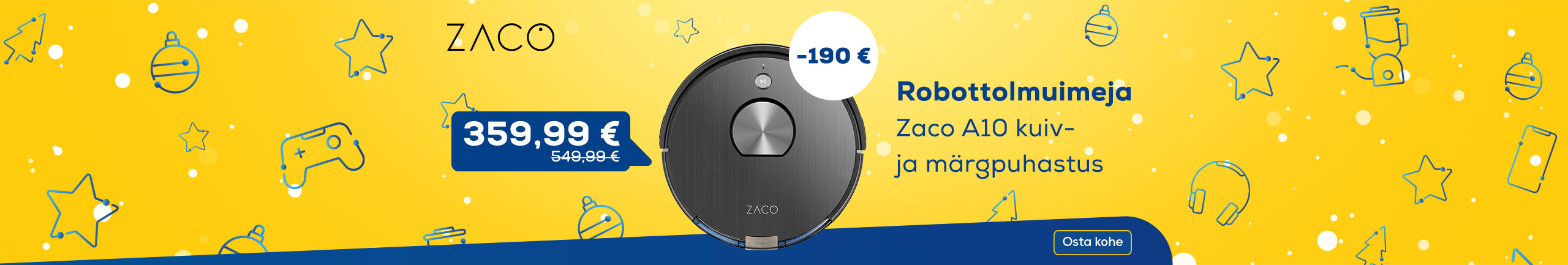 Discover Zaco robot vacuum cleaner
