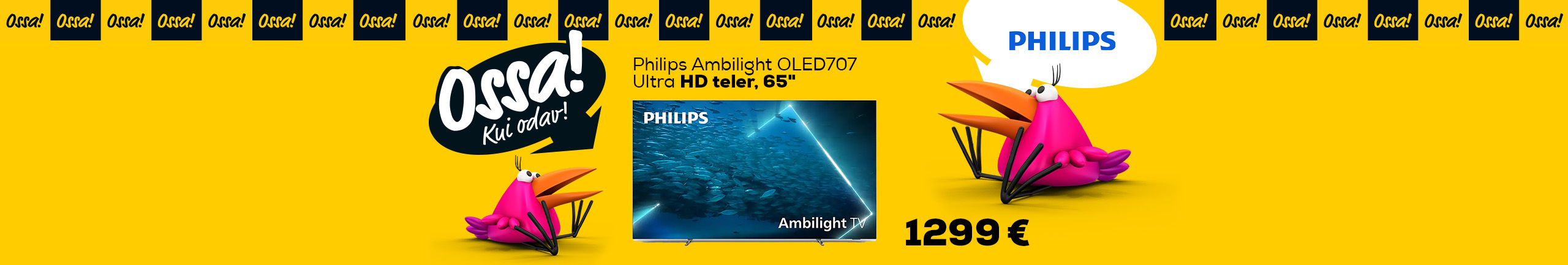 Ossa! Winter 2022. Philips Ambilight OLED TV