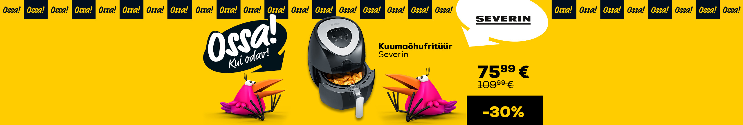 Ossa Winter 2023! Wow, what a low price! Airfryer Severin