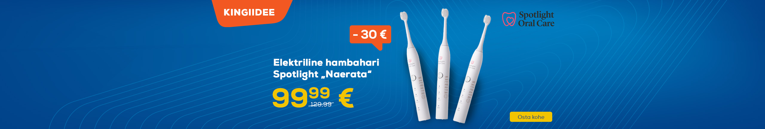 Valentine's month gift ideas.  Electric toothbrush Spotlight NAERATA