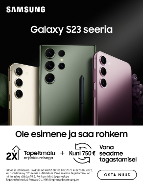 Uus Samsung Galaxy S23! Topeltmälu eripakkumine!