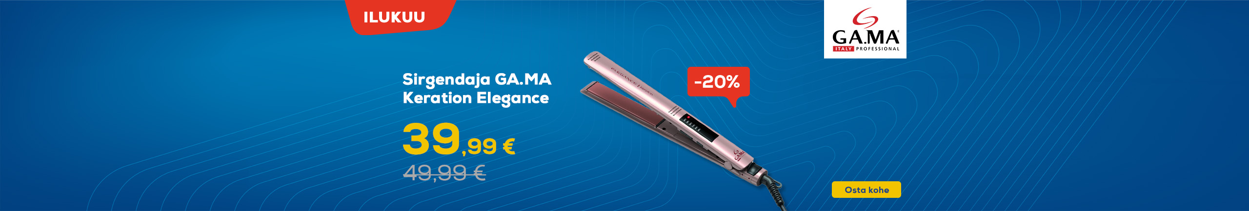 Beauty month offers. GA.MA Keration Elegance straightener