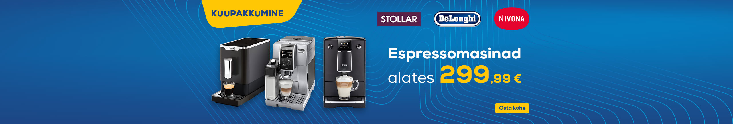 Espressomasinad alates 299,99 €