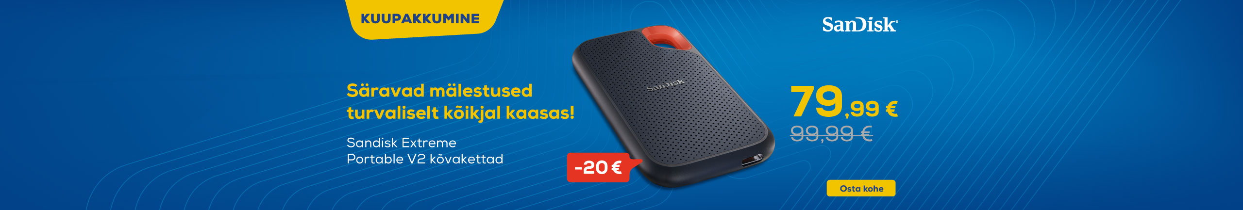 Sandisk Extreme Portable V2 andmekandjad