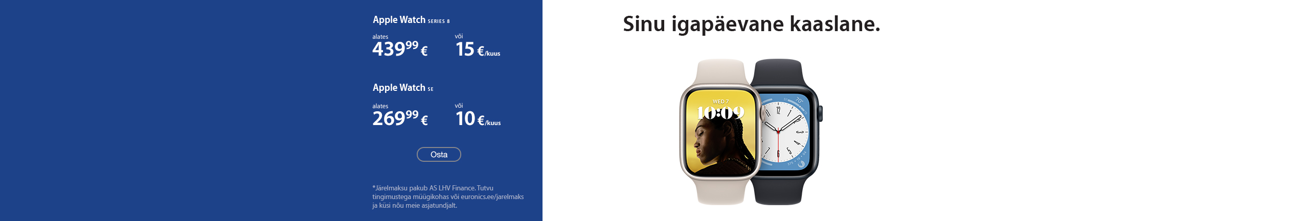 Apple Watch Series 8 ja SE