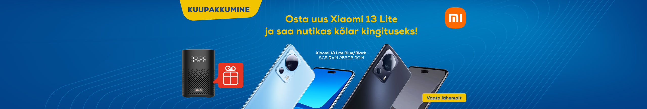Buy the new Xiaomi 13 Lite smartphone and get smart speaker as a complimentary gift!
