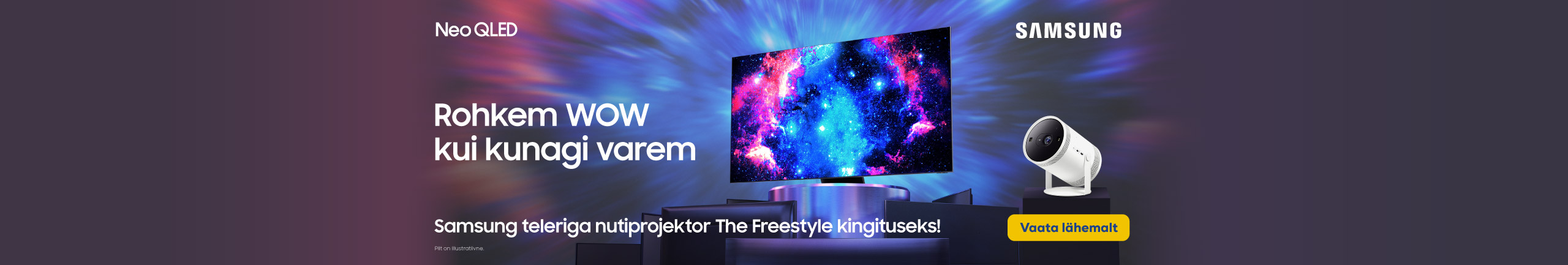Buy a selected Samsung TV and get The Freestyle as a complimentary gift!