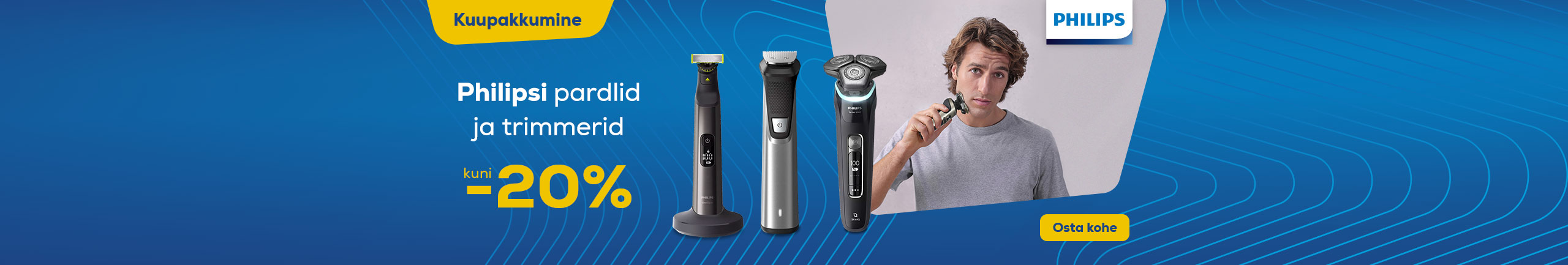 Philips shavers and trimmers up to - 20%