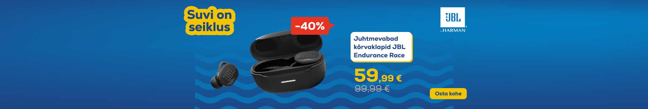 Summer is an adventure! Wireless earbuds JBL Endurance Race