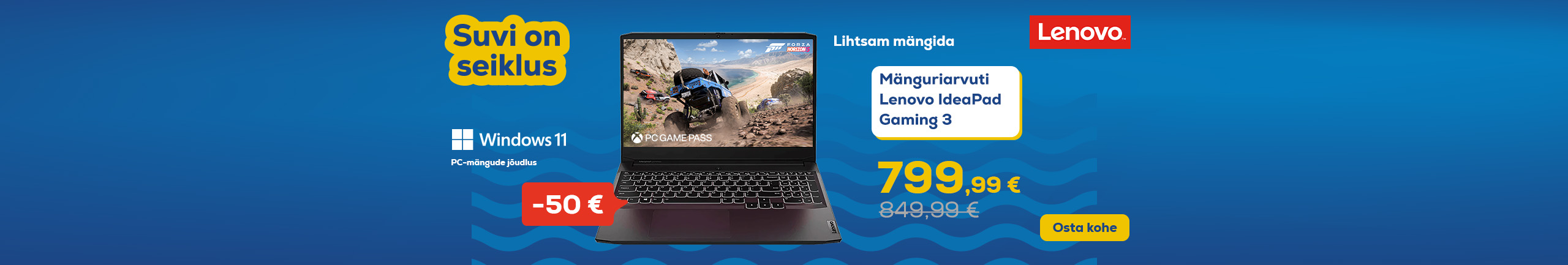 Summer is an adventure! Gaming computer Lenovo IdeaPad Gaming 3