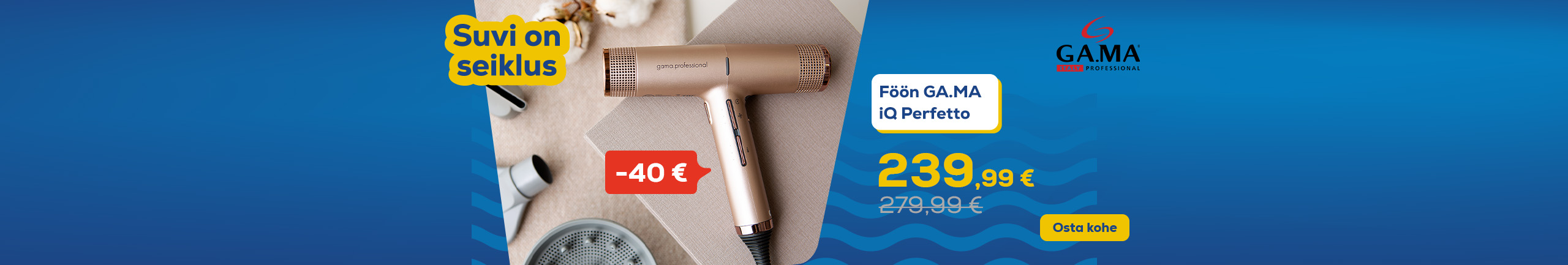 Summer is an adventure! Hair dryer GA.MA iQ Perfetto