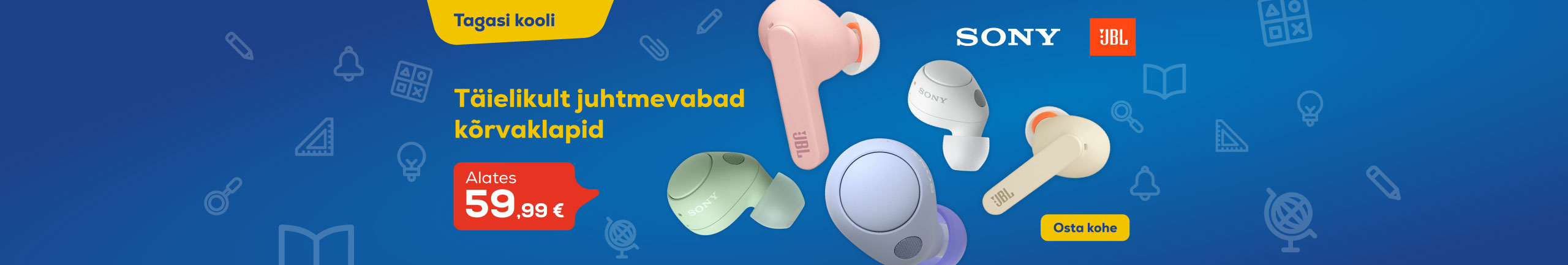 True wireless headphones starting from 59,99€