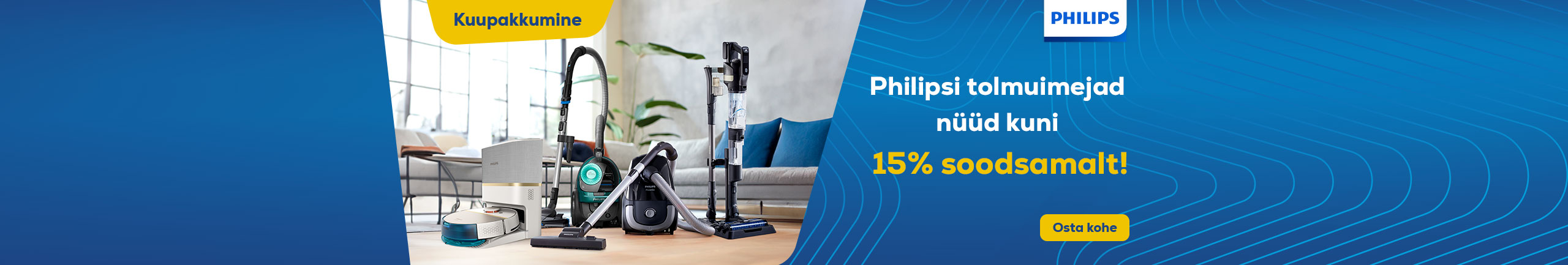 Philipsi tolmuimejad nüüd kuni 15% soodsamalt!