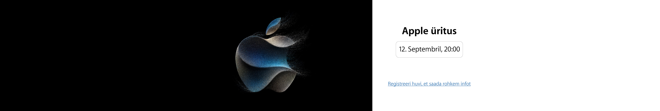 Apple'i üritus 12. septembril