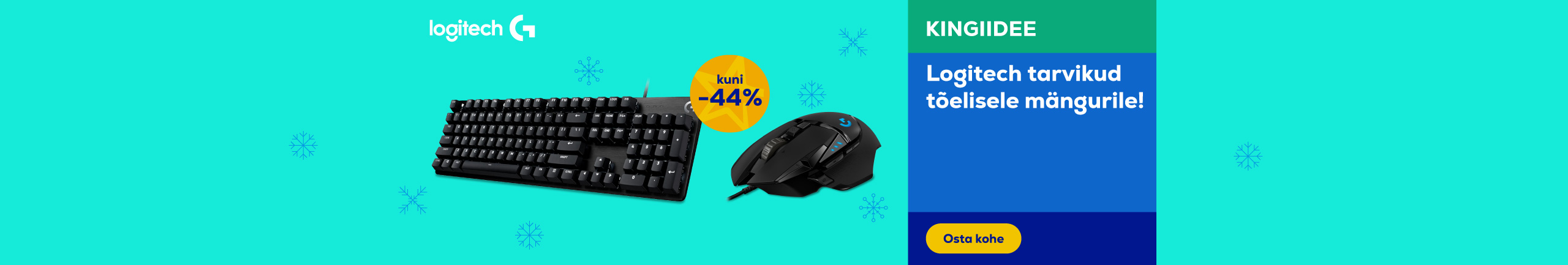 Logitech tarvikud tõelisele mängurile!