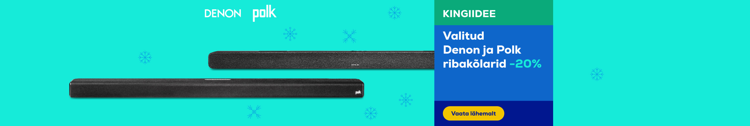 Selected Denon and Polk soundbars -20%