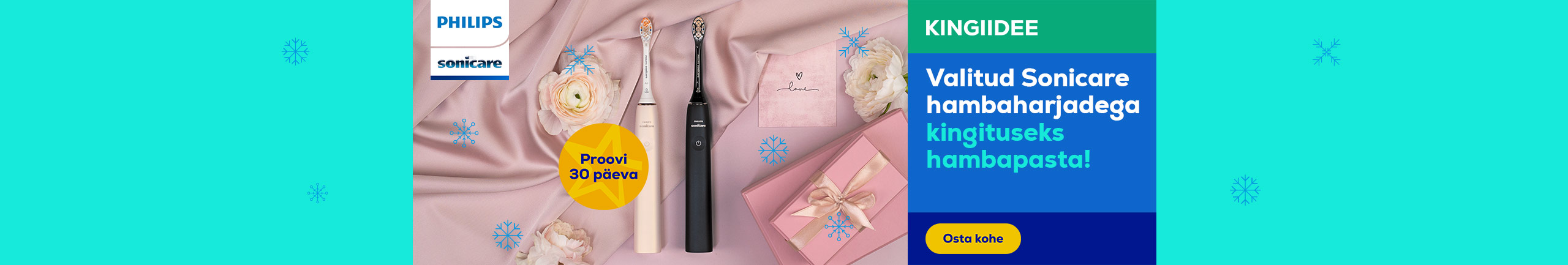Buy selected Philips Sonicare and receive toothpaste as a gift!