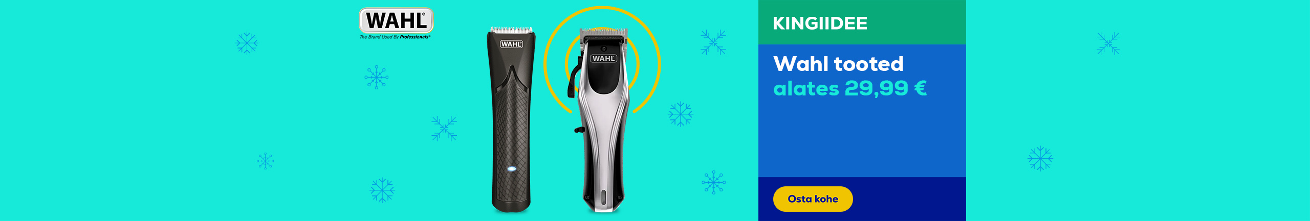 Wahl tooted alates 29,99 €