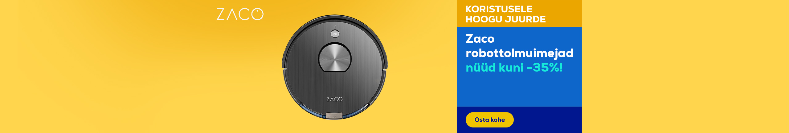 Zaco robotic vacuums now up to -35%!