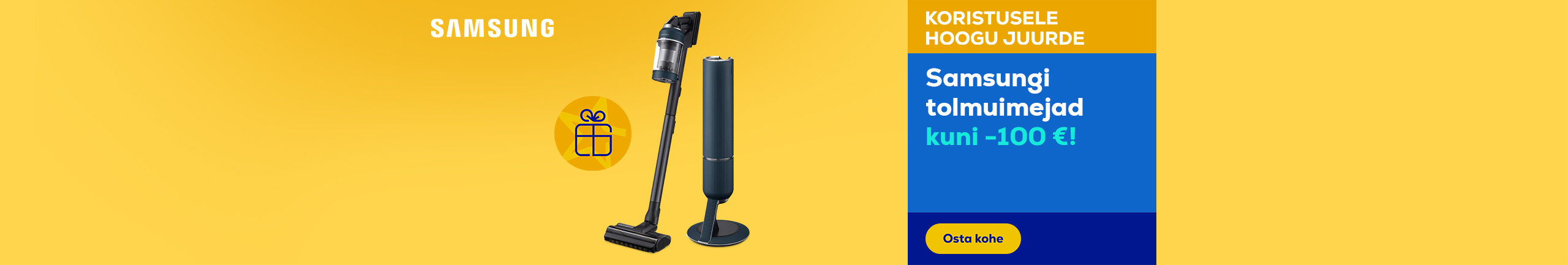 Buy Samsung vacuum and receive an electric toothbrush as a gift!