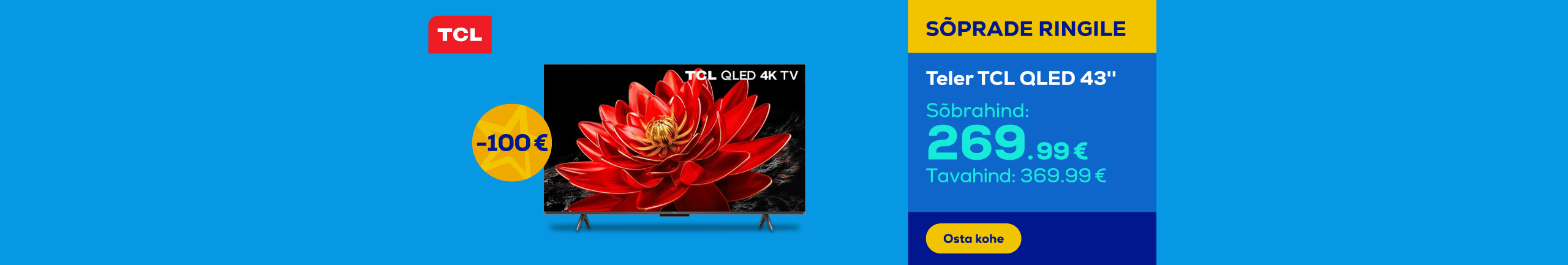 TCL QLED 43'' TV