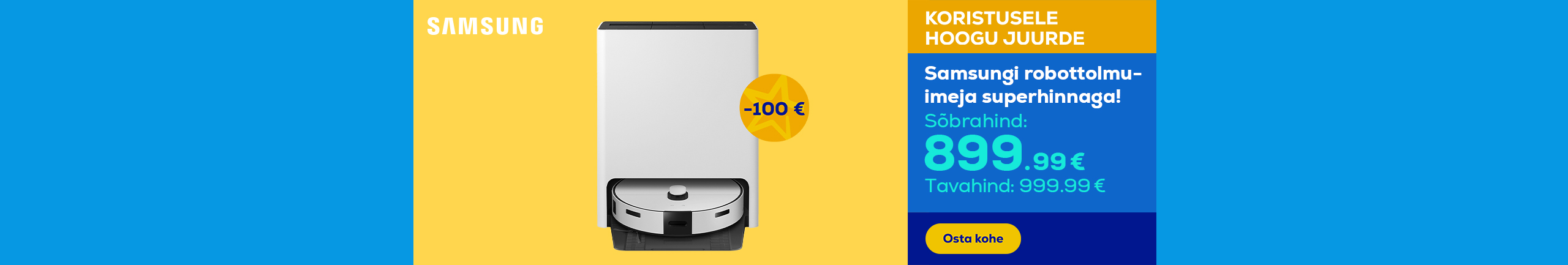 SAMSUNG vacuum cleaner - robot at a super price!