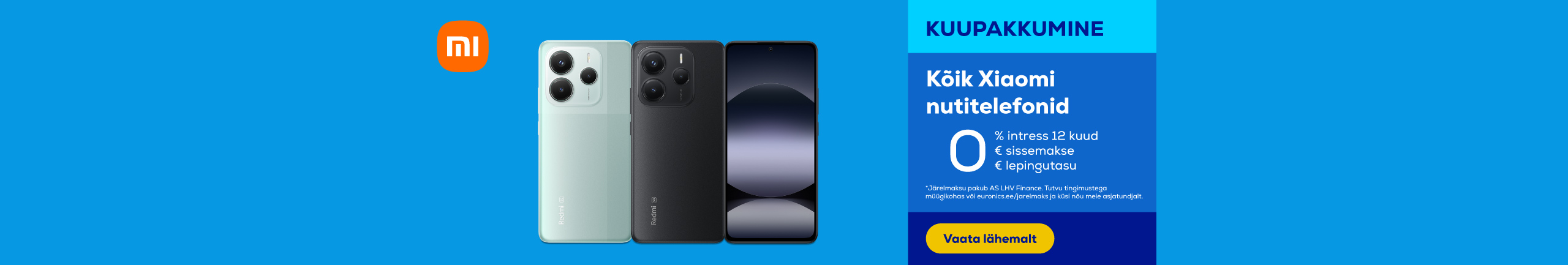 0% hire-purchase interest for 12 months for all Xiaomi smartphones