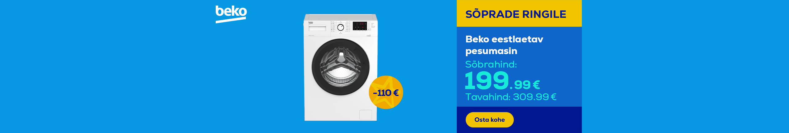 Beko front load washing machine