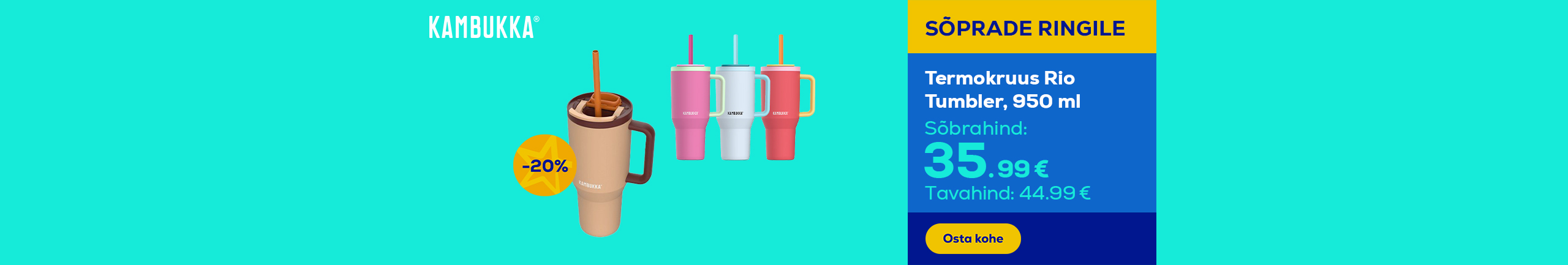 Thermo mug Rio Tumbler, 950 ml
