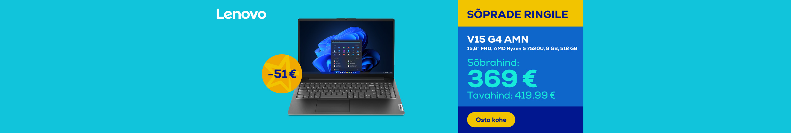 Notebook Lenovo V15 G4 AMN