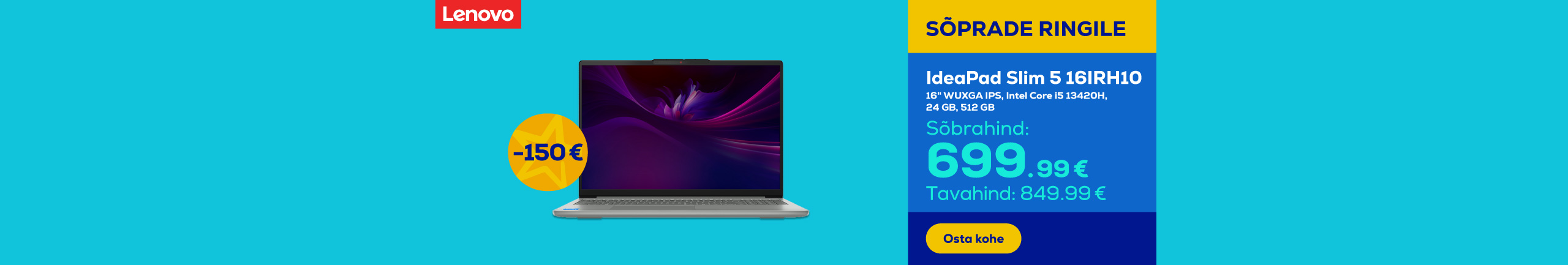 Lenovo IdeaPad Slim 5 16IRH10