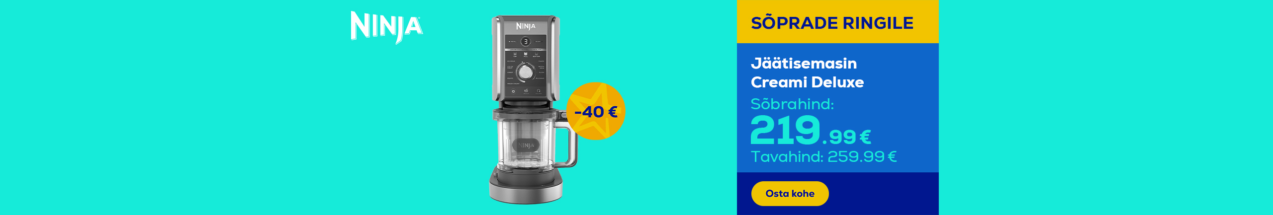 Ice cream maker Creami Deluxe