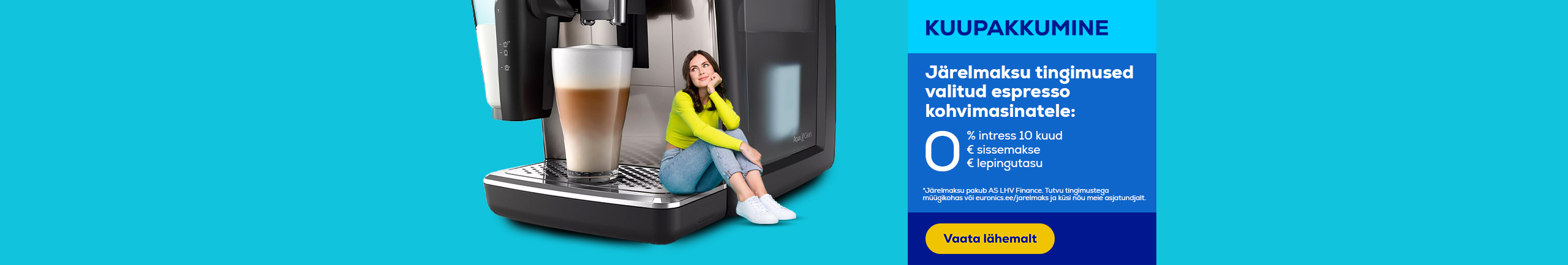 0% leasing for selected espresso coffee machines