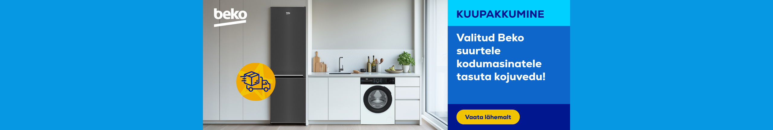 Free delivery on selected Beko large appliances!