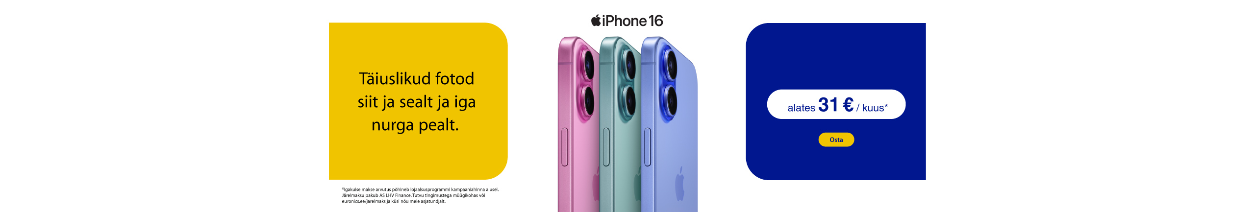 Great offer on iPhone 16 smartphones!