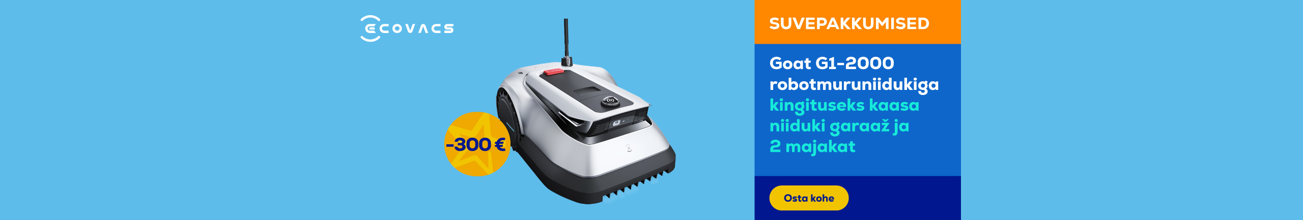 Robotic lawn mower Goat G1-2000	