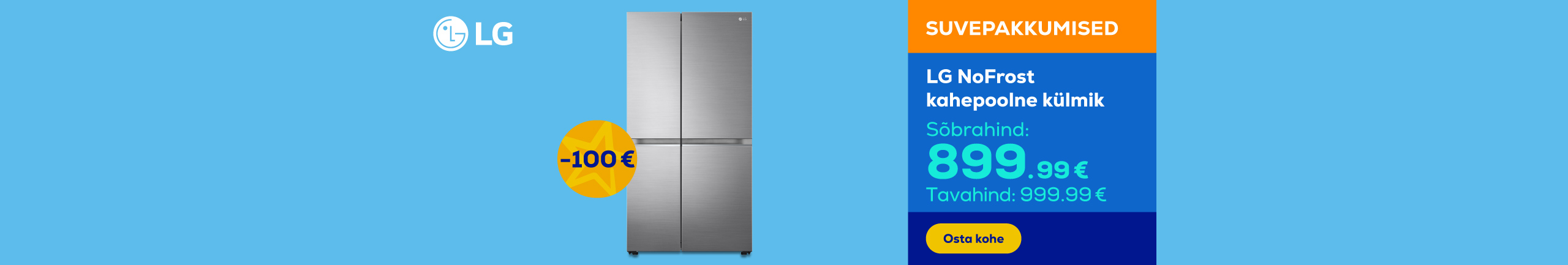 LG NoFrost side by side refrigerator