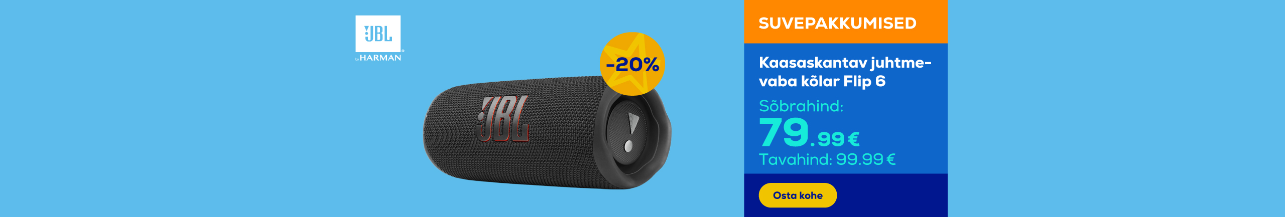 Portable wireless speaker JBL Flip 6