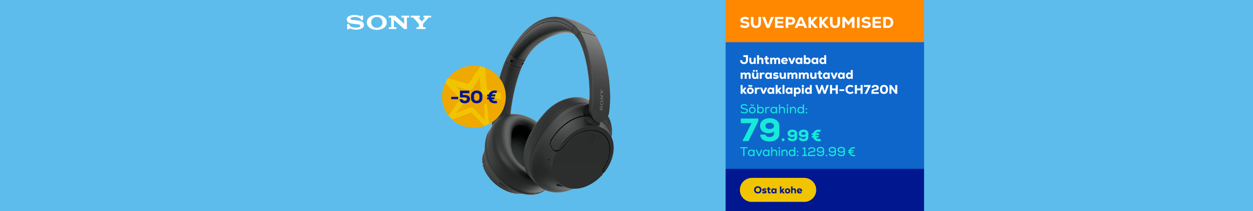 Great deal on Sony WH-CH720N wireless headphones