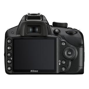 Peegelkaamera D3200 ja 18–55mm VR II & adapter, Nikon