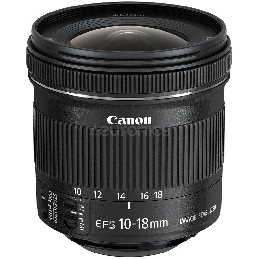 EF-S 10-18mm f/4.5-5.6 IS STM lens, Canon