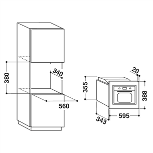 Microwave with grill, Whirlpool / capacity: 20 L