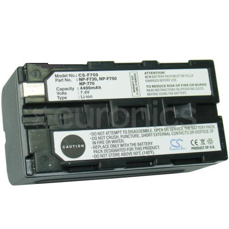 Aku NP-F750 / NP-F730 / NP-F770 (Sony), CS
