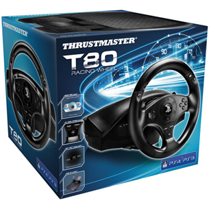 Racing wheel T80 for PS3 / PS4, Thrustmaster