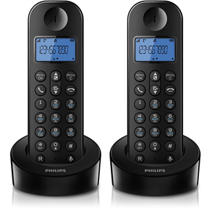 Беспроводной настольный телефон D120 (2 шт), Philips