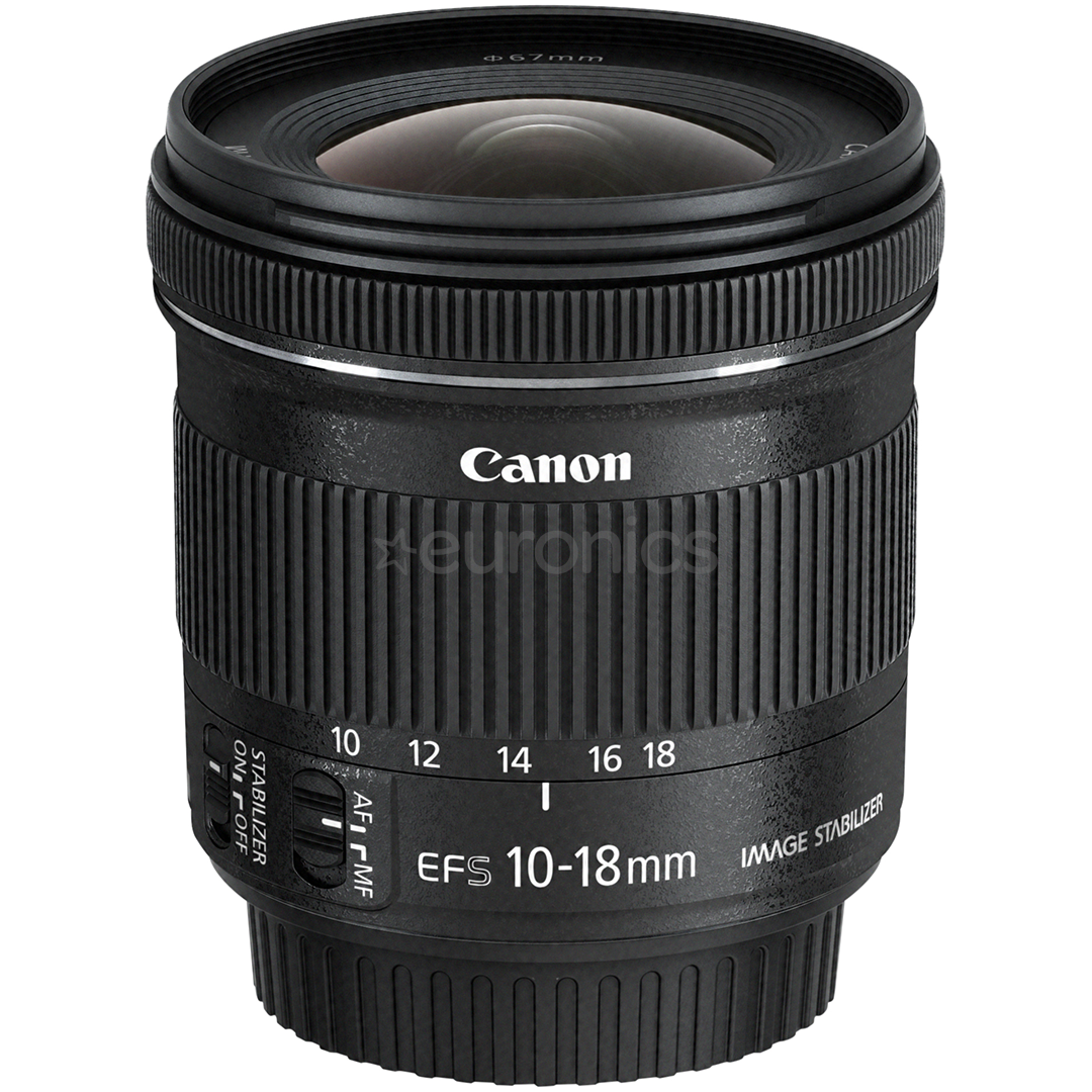EF-S 10-18mm f/4.5-5.6 IS STM lens bundle, Canon