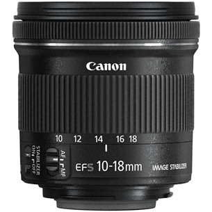 Объектив EF-S 10-18мм f/4.5-5.6 IS STM комплект, Canon